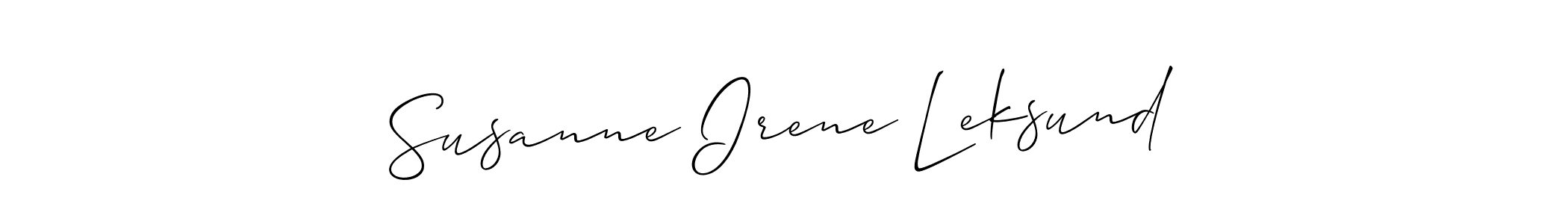 It looks lik you need a new signature style for name Susanne Irene Leksund. Design unique handwritten (Allison_Script) signature with our free signature maker in just a few clicks. Susanne Irene Leksund signature style 2 images and pictures png