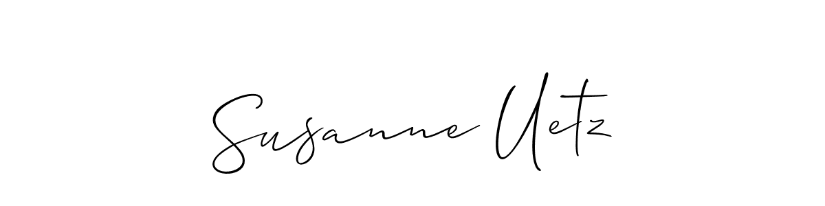 Susanne Uetz stylish signature style. Best Handwritten Sign (Allison_Script) for my name. Handwritten Signature Collection Ideas for my name Susanne Uetz. Susanne Uetz signature style 2 images and pictures png