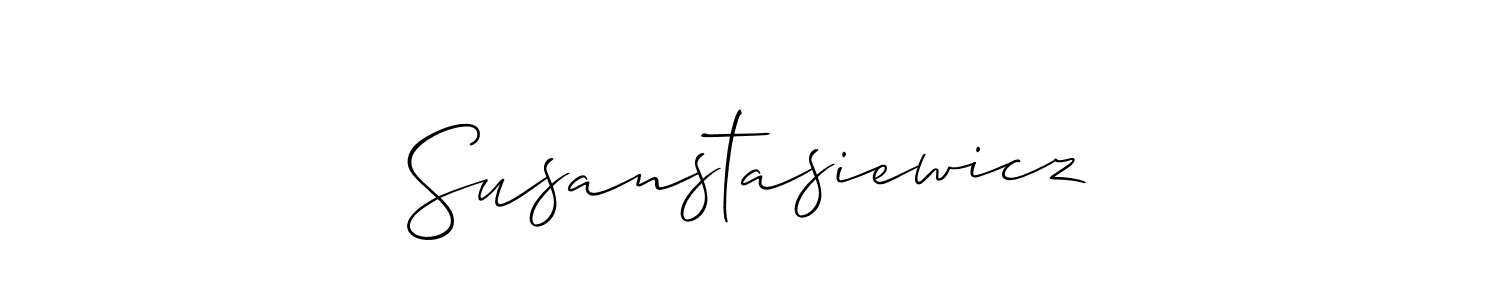 Create a beautiful signature design for name Susanstasiewicz. With this signature (Allison_Script) fonts, you can make a handwritten signature for free. Susanstasiewicz signature style 2 images and pictures png