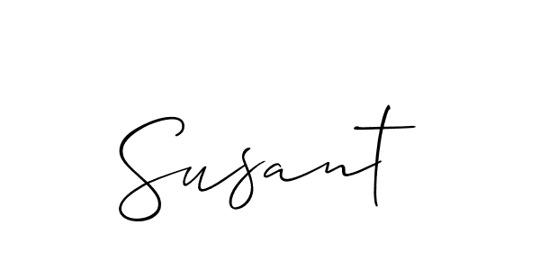 Make a short Susant signature style. Manage your documents anywhere anytime using Allison_Script. Create and add eSignatures, submit forms, share and send files easily. Susant signature style 2 images and pictures png