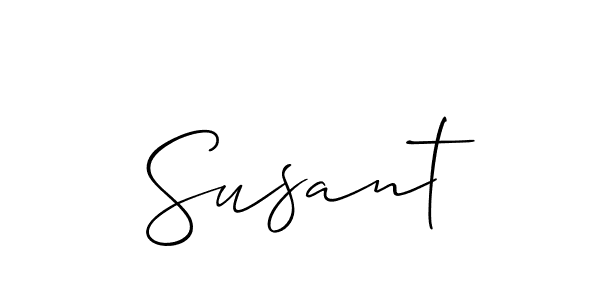 Make a short Susant signature style. Manage your documents anywhere anytime using Allison_Script. Create and add eSignatures, submit forms, share and send files easily. Susant signature style 2 images and pictures png