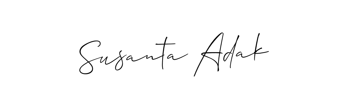Check out images of Autograph of Susanta Adak name. Actor Susanta Adak Signature Style. Allison_Script is a professional sign style online. Susanta Adak signature style 2 images and pictures png