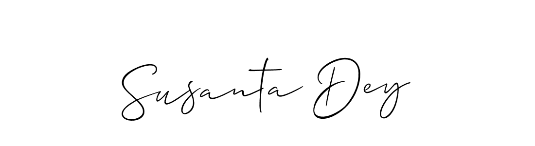 Use a signature maker to create a handwritten signature online. With this signature software, you can design (Allison_Script) your own signature for name Susanta Dey. Susanta Dey signature style 2 images and pictures png