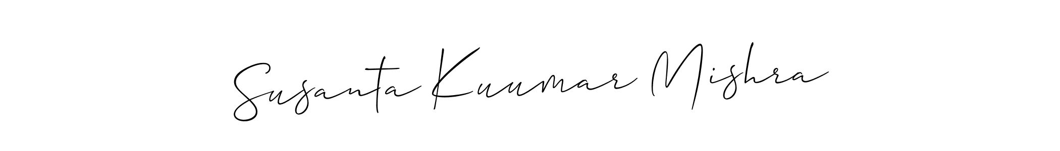 Also we have Susanta Kuumar Mishra name is the best signature style. Create professional handwritten signature collection using Allison_Script autograph style. Susanta Kuumar Mishra signature style 2 images and pictures png