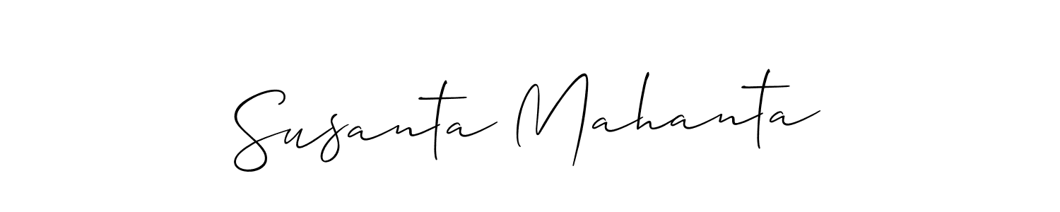 This is the best signature style for the Susanta Mahanta name. Also you like these signature font (Allison_Script). Mix name signature. Susanta Mahanta signature style 2 images and pictures png