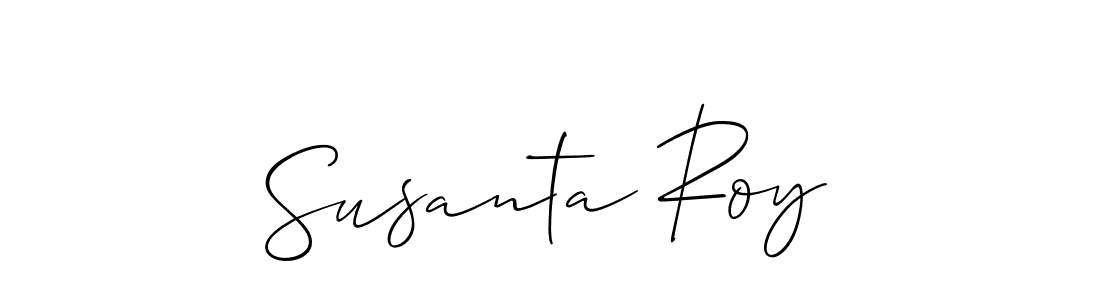 How to make Susanta Roy name signature. Use Allison_Script style for creating short signs online. This is the latest handwritten sign. Susanta Roy signature style 2 images and pictures png