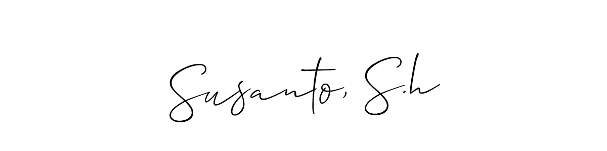 Once you've used our free online signature maker to create your best signature Allison_Script style, it's time to enjoy all of the benefits that Susanto, S.h name signing documents. Susanto, S.h signature style 2 images and pictures png