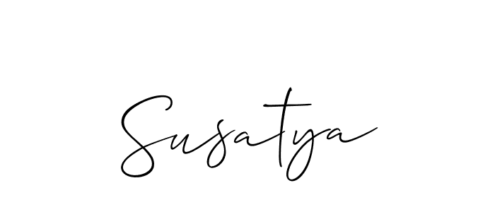 Make a short Susatya signature style. Manage your documents anywhere anytime using Allison_Script. Create and add eSignatures, submit forms, share and send files easily. Susatya signature style 2 images and pictures png