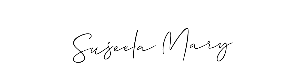 if you are searching for the best signature style for your name Suseela Mary. so please give up your signature search. here we have designed multiple signature styles  using Allison_Script. Suseela Mary signature style 2 images and pictures png