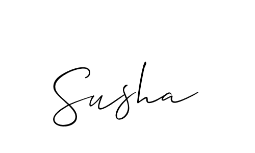 Create a beautiful signature design for name Susha. With this signature (Allison_Script) fonts, you can make a handwritten signature for free. Susha signature style 2 images and pictures png