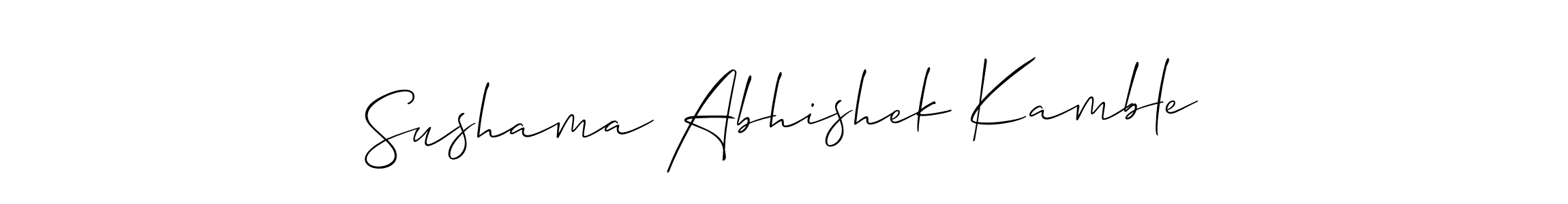 Check out images of Autograph of Sushama Abhishek Kamble name. Actor Sushama Abhishek Kamble Signature Style. Allison_Script is a professional sign style online. Sushama Abhishek Kamble signature style 2 images and pictures png