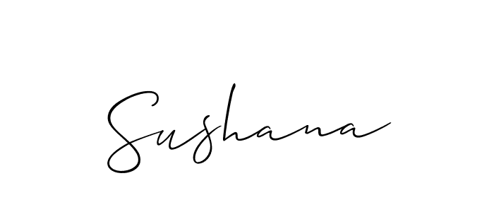 Use a signature maker to create a handwritten signature online. With this signature software, you can design (Allison_Script) your own signature for name Sushana. Sushana signature style 2 images and pictures png