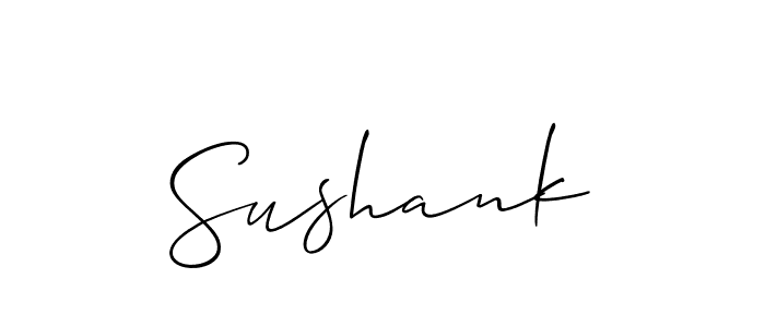 Best and Professional Signature Style for Sushank. Allison_Script Best Signature Style Collection. Sushank signature style 2 images and pictures png