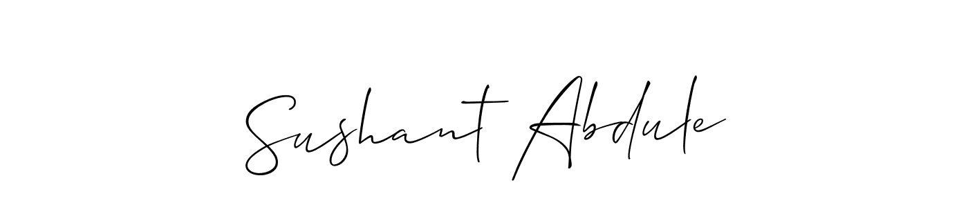 It looks lik you need a new signature style for name Sushant Abdule. Design unique handwritten (Allison_Script) signature with our free signature maker in just a few clicks. Sushant Abdule signature style 2 images and pictures png