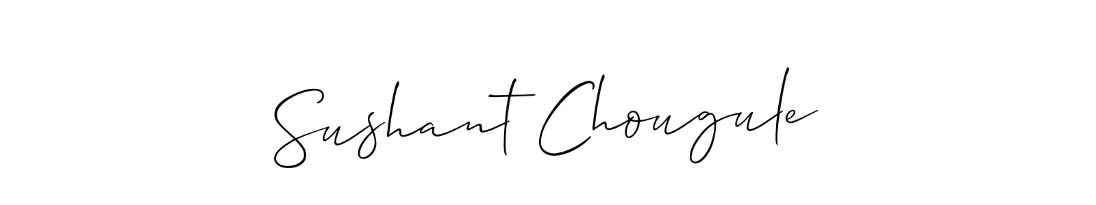 Make a beautiful signature design for name Sushant Chougule. Use this online signature maker to create a handwritten signature for free. Sushant Chougule signature style 2 images and pictures png