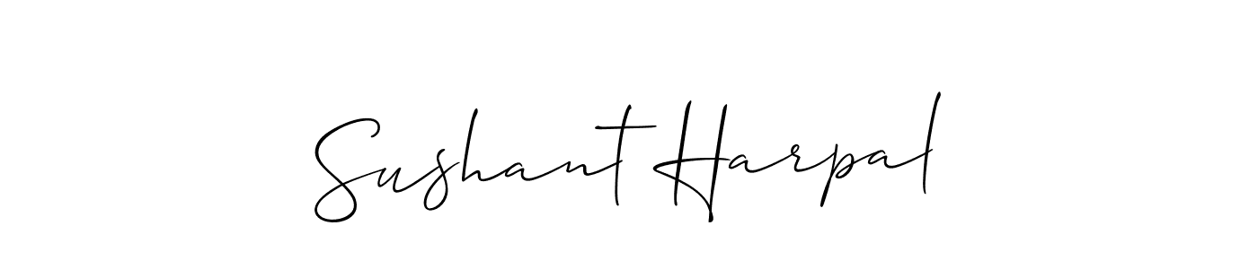 The best way (Allison_Script) to make a short signature is to pick only two or three words in your name. The name Sushant Harpal include a total of six letters. For converting this name. Sushant Harpal signature style 2 images and pictures png