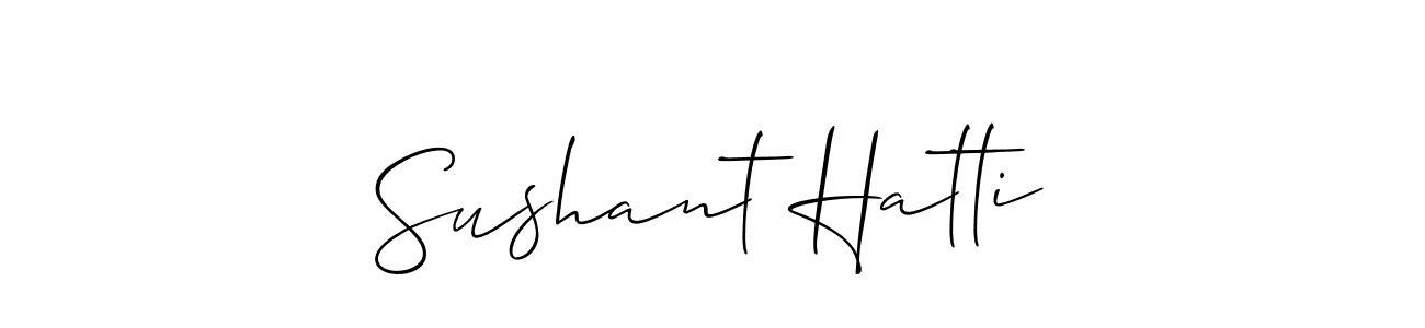 Similarly Allison_Script is the best handwritten signature design. Signature creator online .You can use it as an online autograph creator for name Sushant Hatti. Sushant Hatti signature style 2 images and pictures png