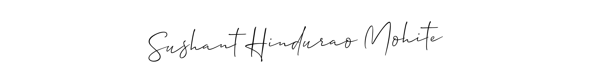 How to make Sushant Hindurao Mohite signature? Allison_Script is a professional autograph style. Create handwritten signature for Sushant Hindurao Mohite name. Sushant Hindurao Mohite signature style 2 images and pictures png
