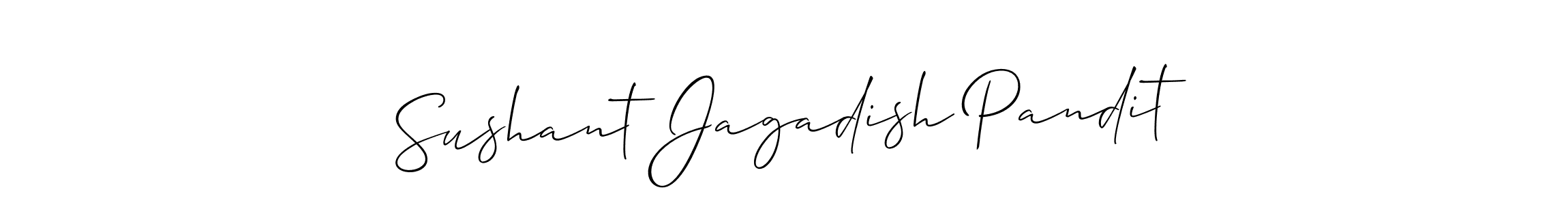 Use a signature maker to create a handwritten signature online. With this signature software, you can design (Allison_Script) your own signature for name Sushant Jagadish Pandit. Sushant Jagadish Pandit signature style 2 images and pictures png