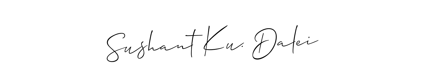 This is the best signature style for the Sushant Ku. Dalei name. Also you like these signature font (Allison_Script). Mix name signature. Sushant Ku. Dalei signature style 2 images and pictures png