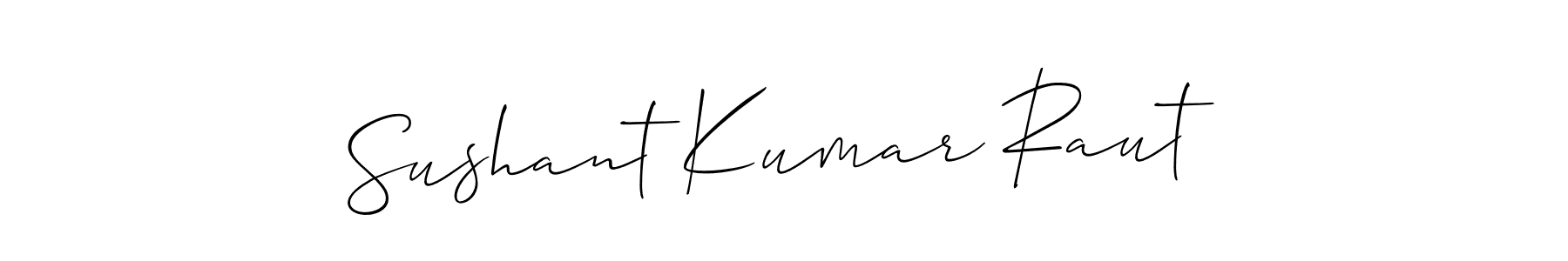 Sushant Kumar Raut stylish signature style. Best Handwritten Sign (Allison_Script) for my name. Handwritten Signature Collection Ideas for my name Sushant Kumar Raut. Sushant Kumar Raut signature style 2 images and pictures png