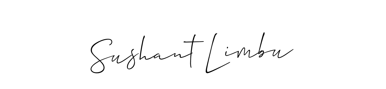 How to Draw Sushant Limbu signature style? Allison_Script is a latest design signature styles for name Sushant Limbu. Sushant Limbu signature style 2 images and pictures png