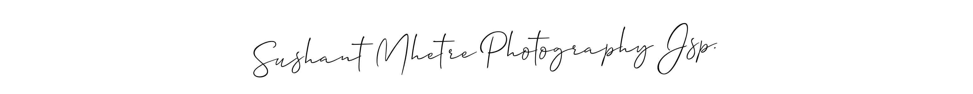 Use a signature maker to create a handwritten signature online. With this signature software, you can design (Allison_Script) your own signature for name Sushant Mhetre Photography Jsp.. Sushant Mhetre Photography Jsp. signature style 2 images and pictures png