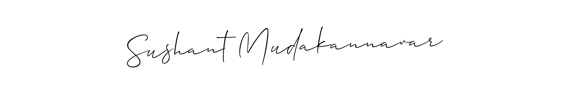 Make a beautiful signature design for name Sushant Mudakannavar. With this signature (Allison_Script) style, you can create a handwritten signature for free. Sushant Mudakannavar signature style 2 images and pictures png