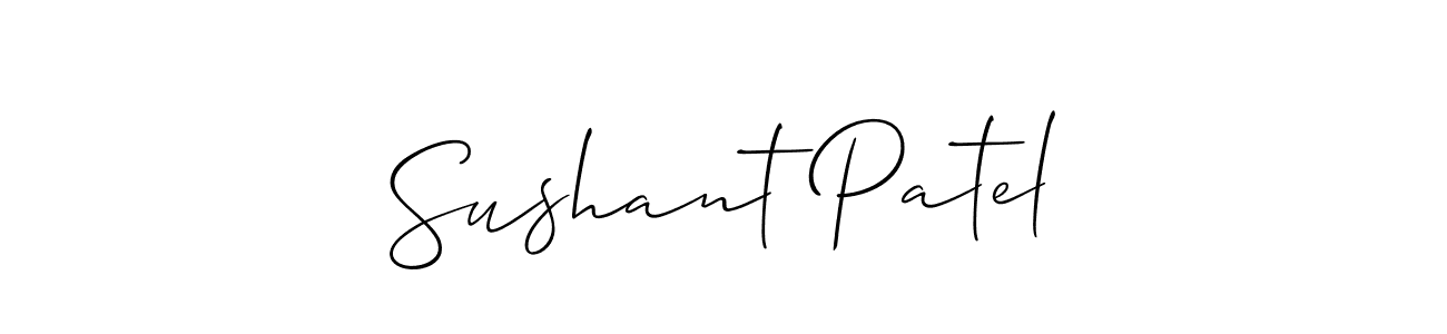 Make a short Sushant Patel signature style. Manage your documents anywhere anytime using Allison_Script. Create and add eSignatures, submit forms, share and send files easily. Sushant Patel signature style 2 images and pictures png