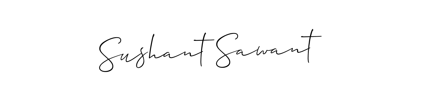 This is the best signature style for the Sushant Sawant name. Also you like these signature font (Allison_Script). Mix name signature. Sushant Sawant signature style 2 images and pictures png