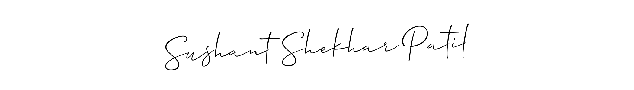 Also we have Sushant Shekhar Patil name is the best signature style. Create professional handwritten signature collection using Allison_Script autograph style. Sushant Shekhar Patil signature style 2 images and pictures png