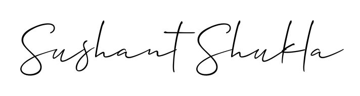 Upgrade your professional image with Sushant Shukla signature created with Allison_Script font. Fast, free, and watermark-free download. Sushant Shukla signature style 2 images and pictures png