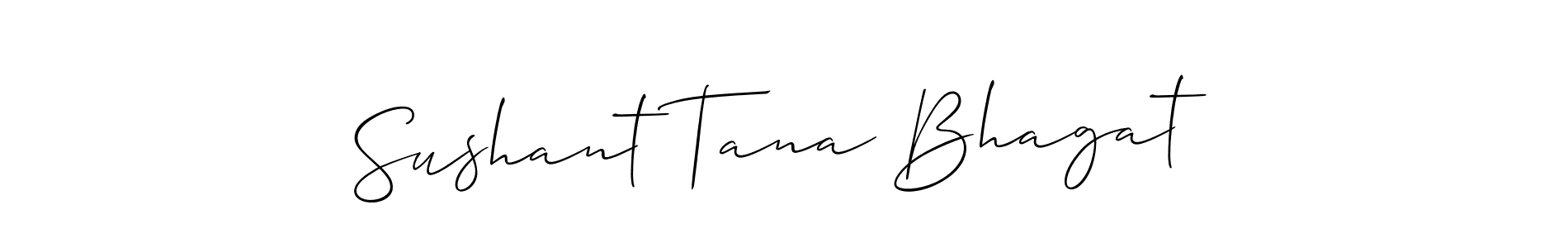 How to make Sushant Tana Bhagat name signature. Use Allison_Script style for creating short signs online. This is the latest handwritten sign. Sushant Tana Bhagat signature style 2 images and pictures png