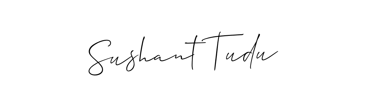 It looks lik you need a new signature style for name Sushant Tudu. Design unique handwritten (Allison_Script) signature with our free signature maker in just a few clicks. Sushant Tudu signature style 2 images and pictures png