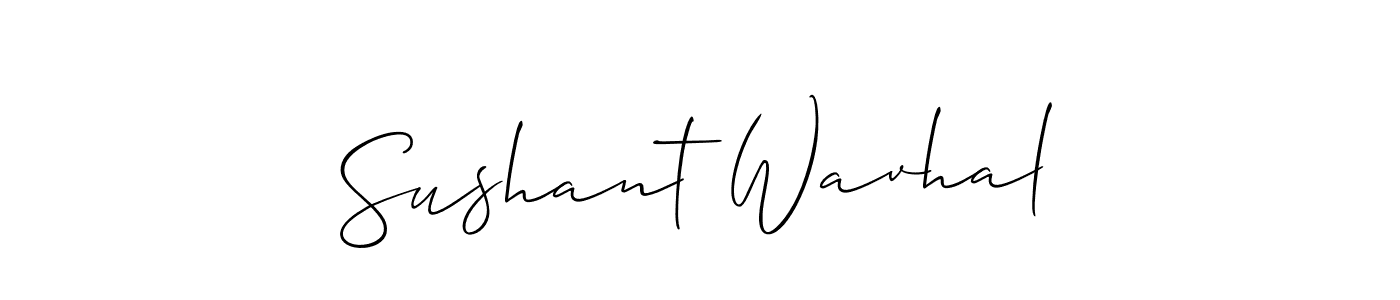 It looks lik you need a new signature style for name Sushant Wavhal. Design unique handwritten (Allison_Script) signature with our free signature maker in just a few clicks. Sushant Wavhal signature style 2 images and pictures png