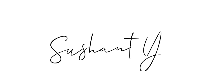 Design your own signature with our free online signature maker. With this signature software, you can create a handwritten (Allison_Script) signature for name Sushant Y. Sushant Y signature style 2 images and pictures png