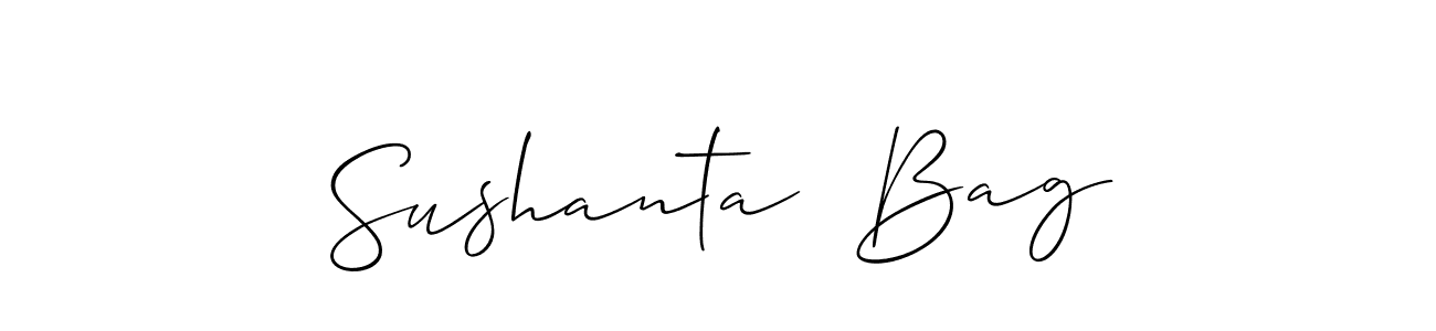 You can use this online signature creator to create a handwritten signature for the name Sushanta  Bag. This is the best online autograph maker. Sushanta  Bag signature style 2 images and pictures png