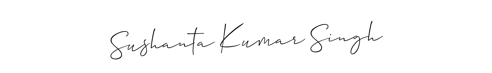 Sushanta Kumar Singh stylish signature style. Best Handwritten Sign (Allison_Script) for my name. Handwritten Signature Collection Ideas for my name Sushanta Kumar Singh. Sushanta Kumar Singh signature style 2 images and pictures png