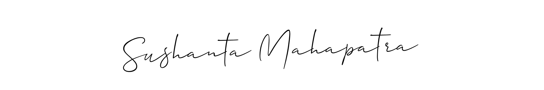 How to make Sushanta Mahapatra signature? Allison_Script is a professional autograph style. Create handwritten signature for Sushanta Mahapatra name. Sushanta Mahapatra signature style 2 images and pictures png