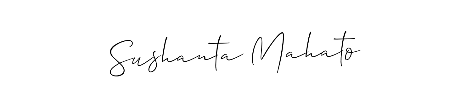 How to make Sushanta Mahato signature? Allison_Script is a professional autograph style. Create handwritten signature for Sushanta Mahato name. Sushanta Mahato signature style 2 images and pictures png