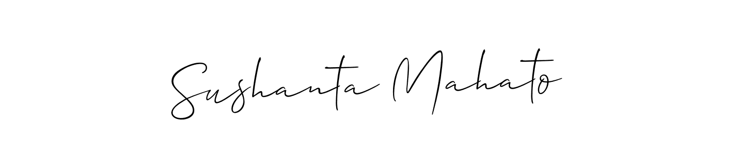 This is the best signature style for the Sushanta Mahato name. Also you like these signature font (Allison_Script). Mix name signature. Sushanta Mahato signature style 2 images and pictures png