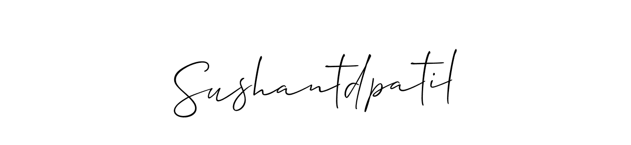 Similarly Allison_Script is the best handwritten signature design. Signature creator online .You can use it as an online autograph creator for name Sushantdpatil. Sushantdpatil signature style 2 images and pictures png