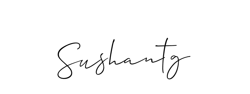 Also You can easily find your signature by using the search form. We will create Sushantg name handwritten signature images for you free of cost using Allison_Script sign style. Sushantg signature style 2 images and pictures png