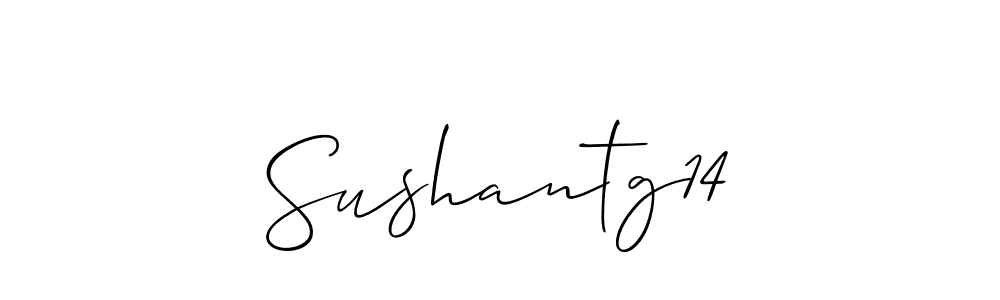 Also You can easily find your signature by using the search form. We will create Sushantg14 name handwritten signature images for you free of cost using Allison_Script sign style. Sushantg14 signature style 2 images and pictures png