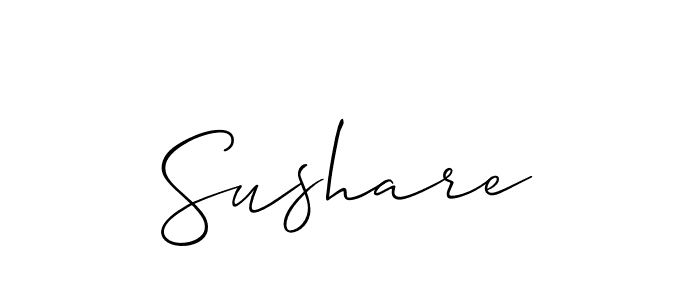 How to make Sushare signature? Allison_Script is a professional autograph style. Create handwritten signature for Sushare name. Sushare signature style 2 images and pictures png