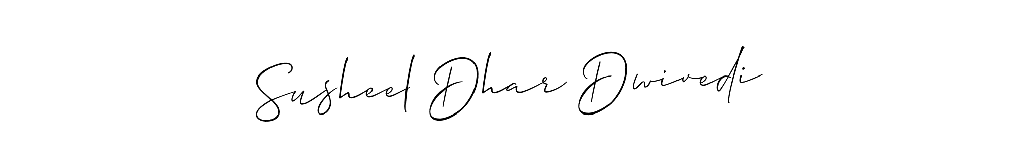 You should practise on your own different ways (Allison_Script) to write your name (Susheel Dhar Dwivedi) in signature. don't let someone else do it for you. Susheel Dhar Dwivedi signature style 2 images and pictures png