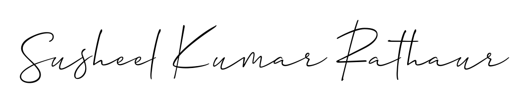 A stylish, flowing autograph style designed for name Susheel Kumar Rathaur using Allison_Script typography. Perfect for digital creative projects. Susheel Kumar Rathaur signature style 2 images and pictures png