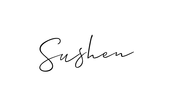 This is the best signature style for the Sushen name. Also you like these signature font (Allison_Script). Mix name signature. Sushen signature style 2 images and pictures png