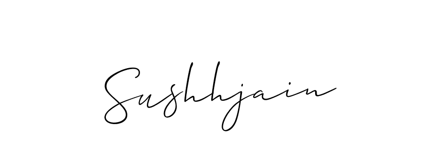 Sushhjain stylish signature style. Best Handwritten Sign (Allison_Script) for my name. Handwritten Signature Collection Ideas for my name Sushhjain. Sushhjain signature style 2 images and pictures png
