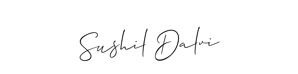 Also we have Sushil Dalvi name is the best signature style. Create professional handwritten signature collection using Allison_Script autograph style. Sushil Dalvi signature style 2 images and pictures png
